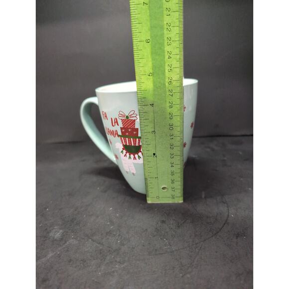 Sheffield Home "Fa La Llama" Mug, 16 oz Ceramic Holiday Coffee Cup Festive Llama - Picture 8 of 9
